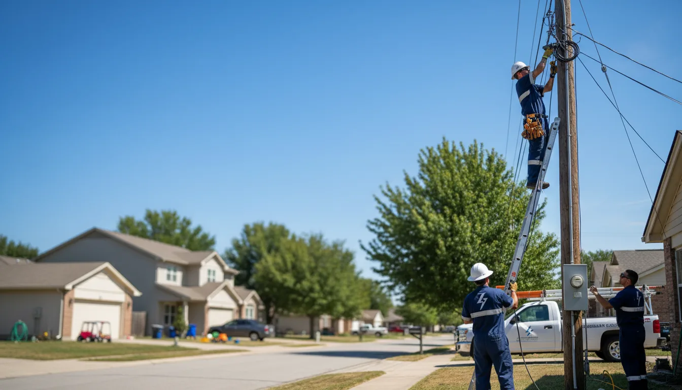 Residential electrician providing installation services in Point Comfort, TX